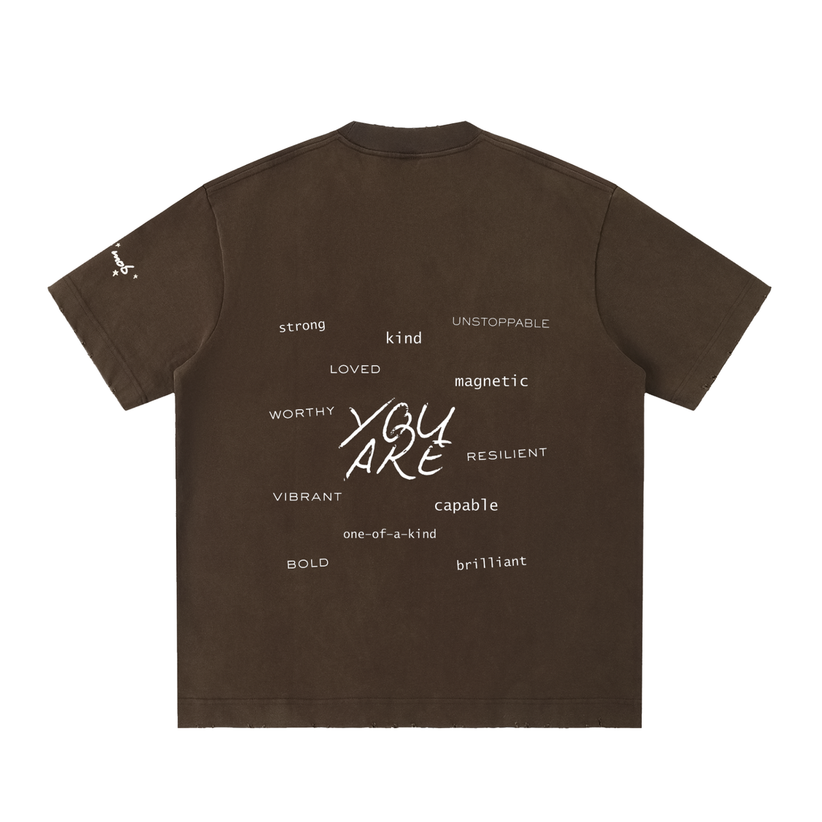 Believe In Yourself Heavyweight Frayed Shirt