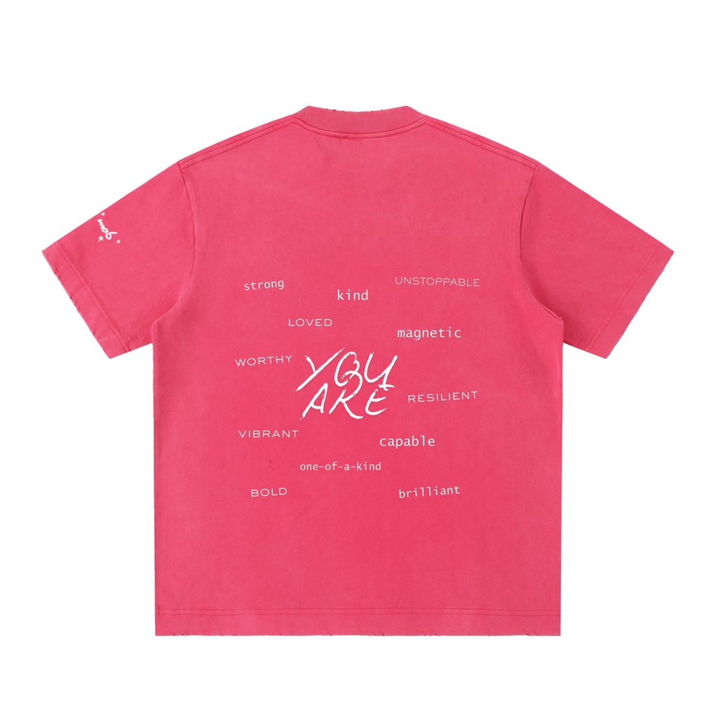 Believe In Yourself Heavyweight Frayed Shirt