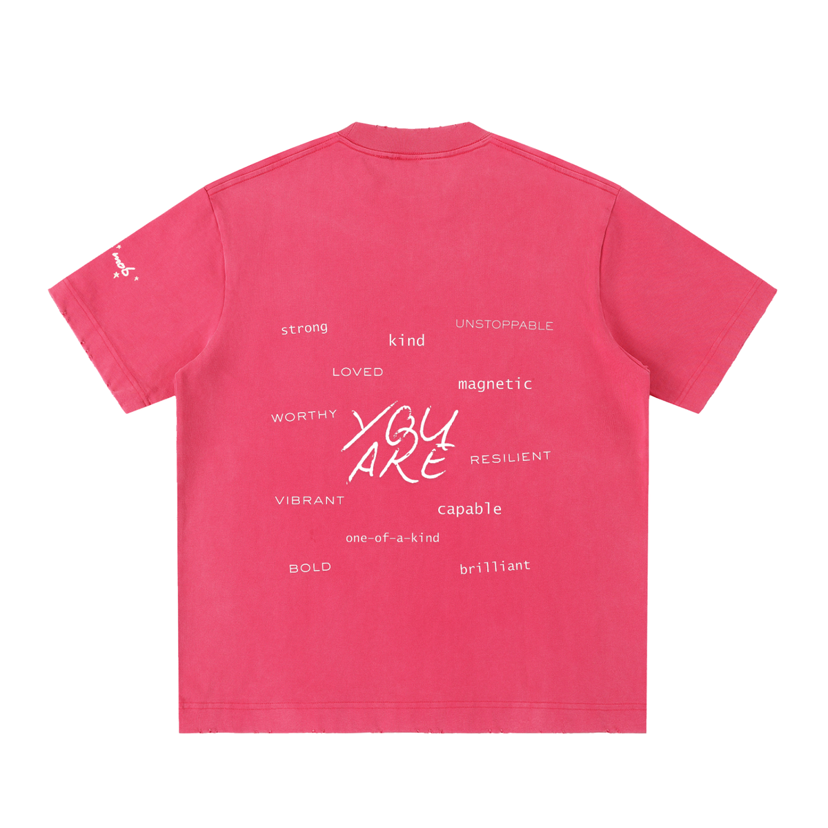 Believe In Yourself Heavyweight Frayed Shirt