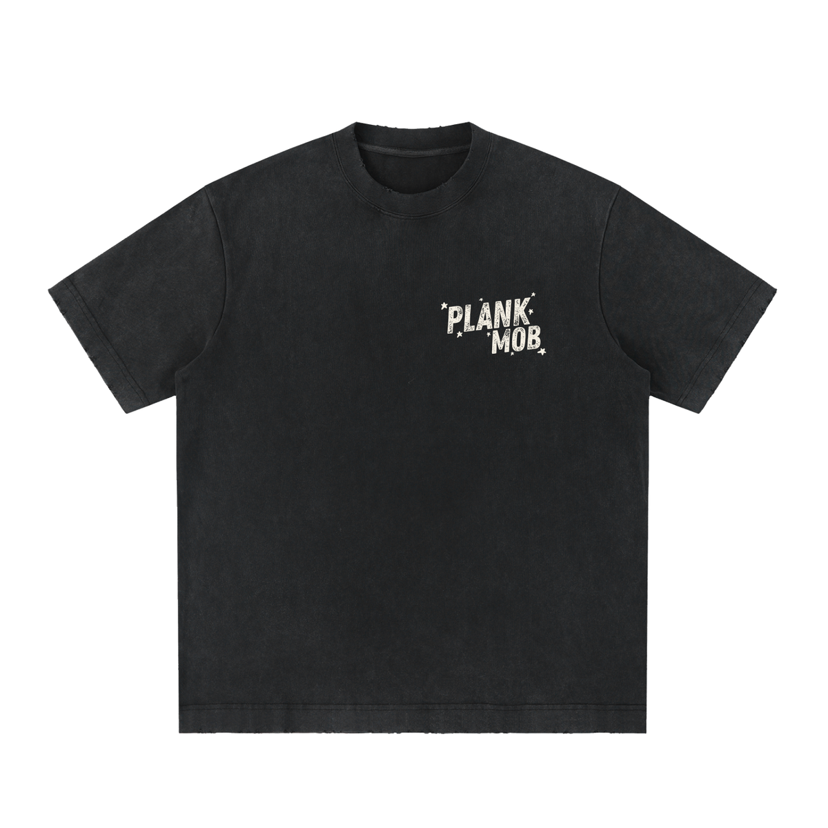 PLANK MOB Vintage Graphic Tee - Left Chest