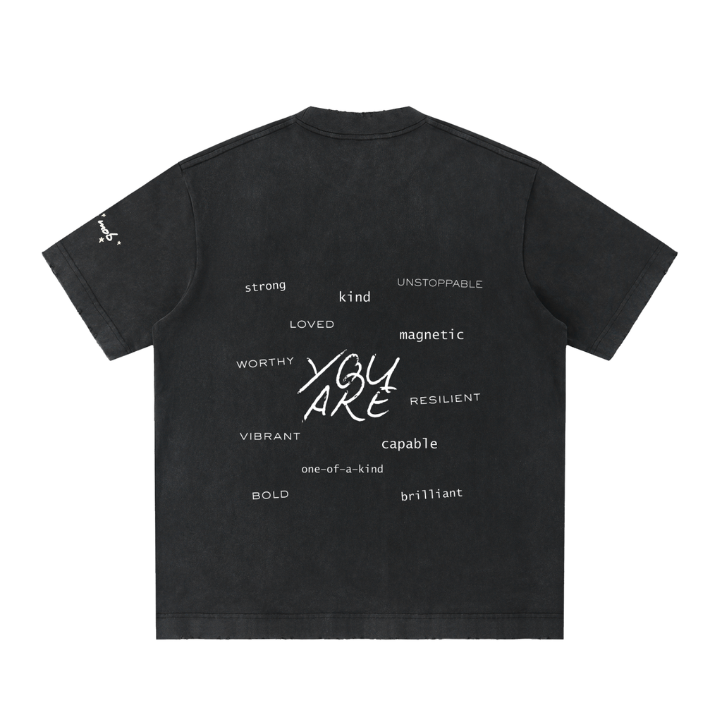 Believe In Yourself Heavyweight Frayed Shirt