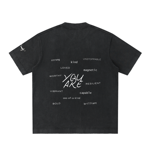 Believe In Yourself Heavyweight Frayed Shirt