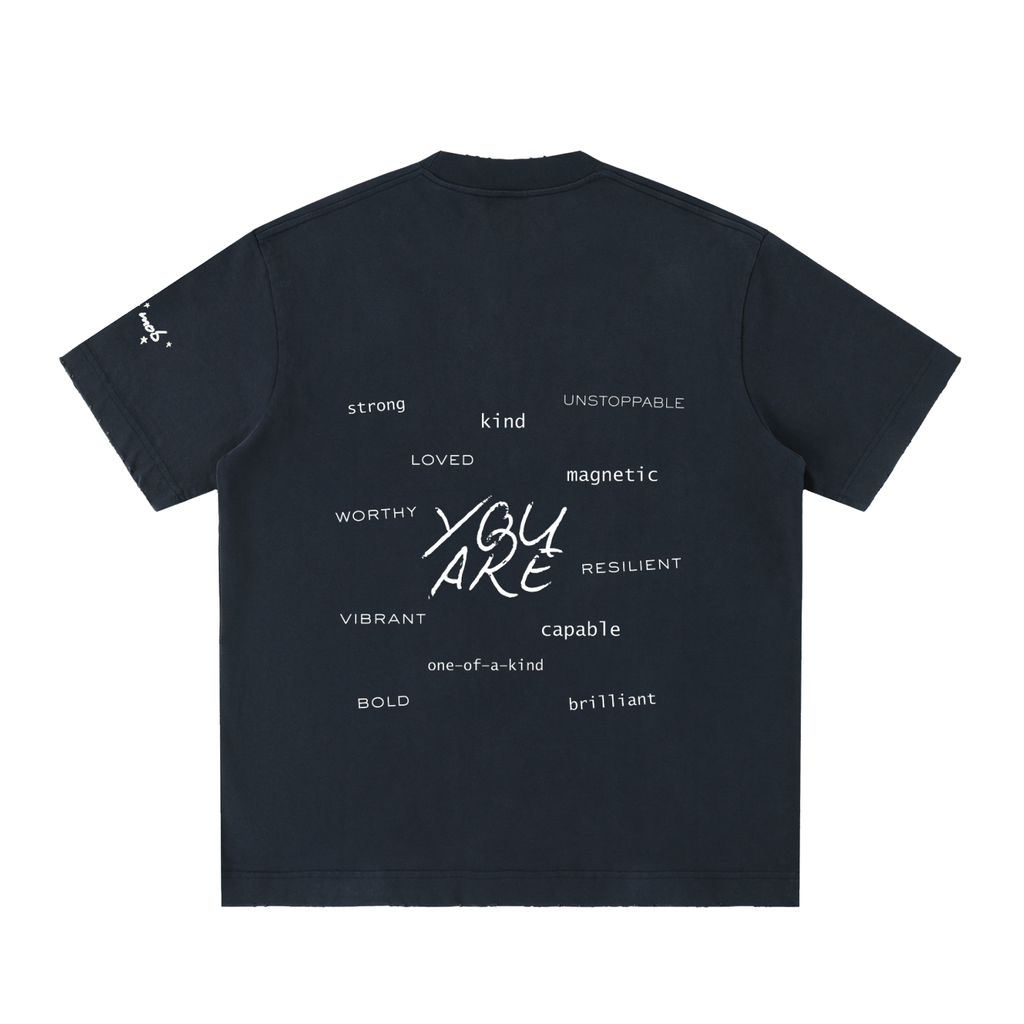 Believe In Yourself Heavyweight Frayed Shirt