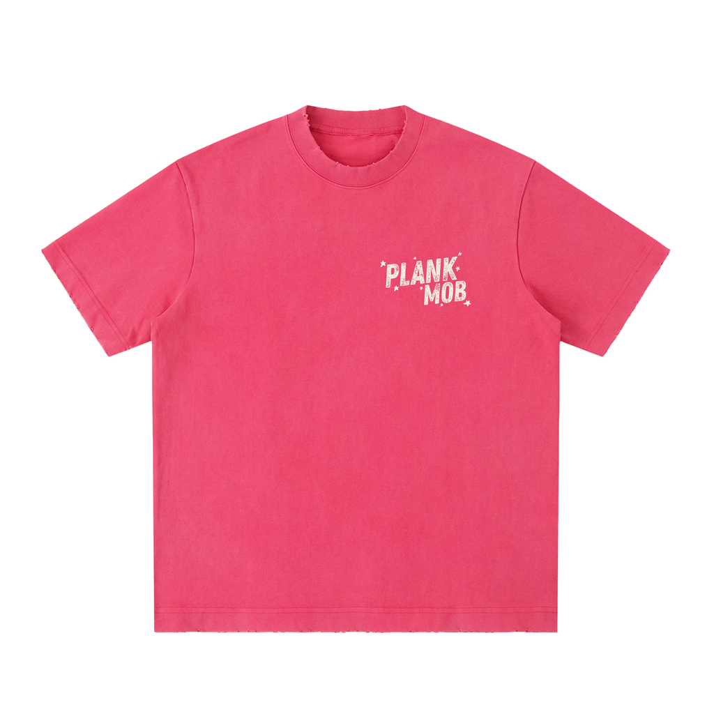 PLANK MOB Vintage Graphic Tee - Left Chest