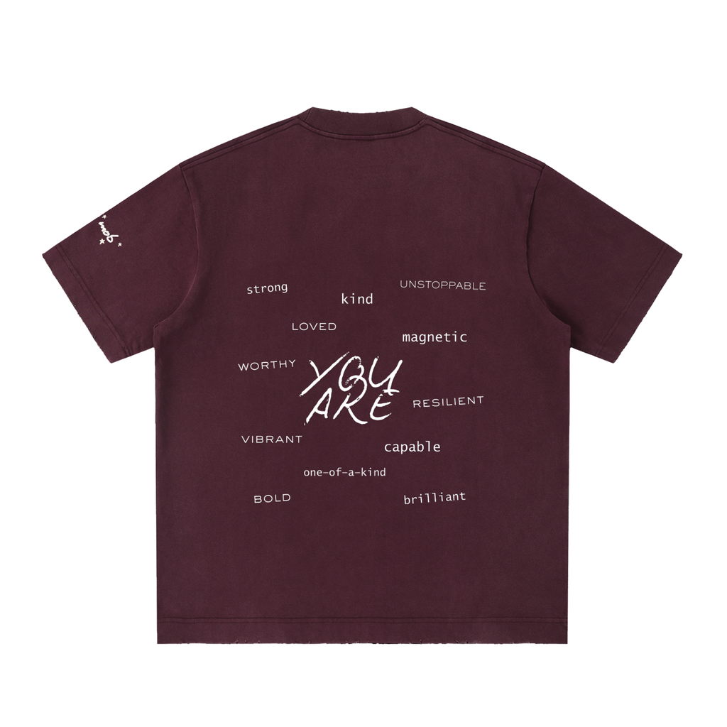 Believe In Yourself Heavyweight Frayed Shirt