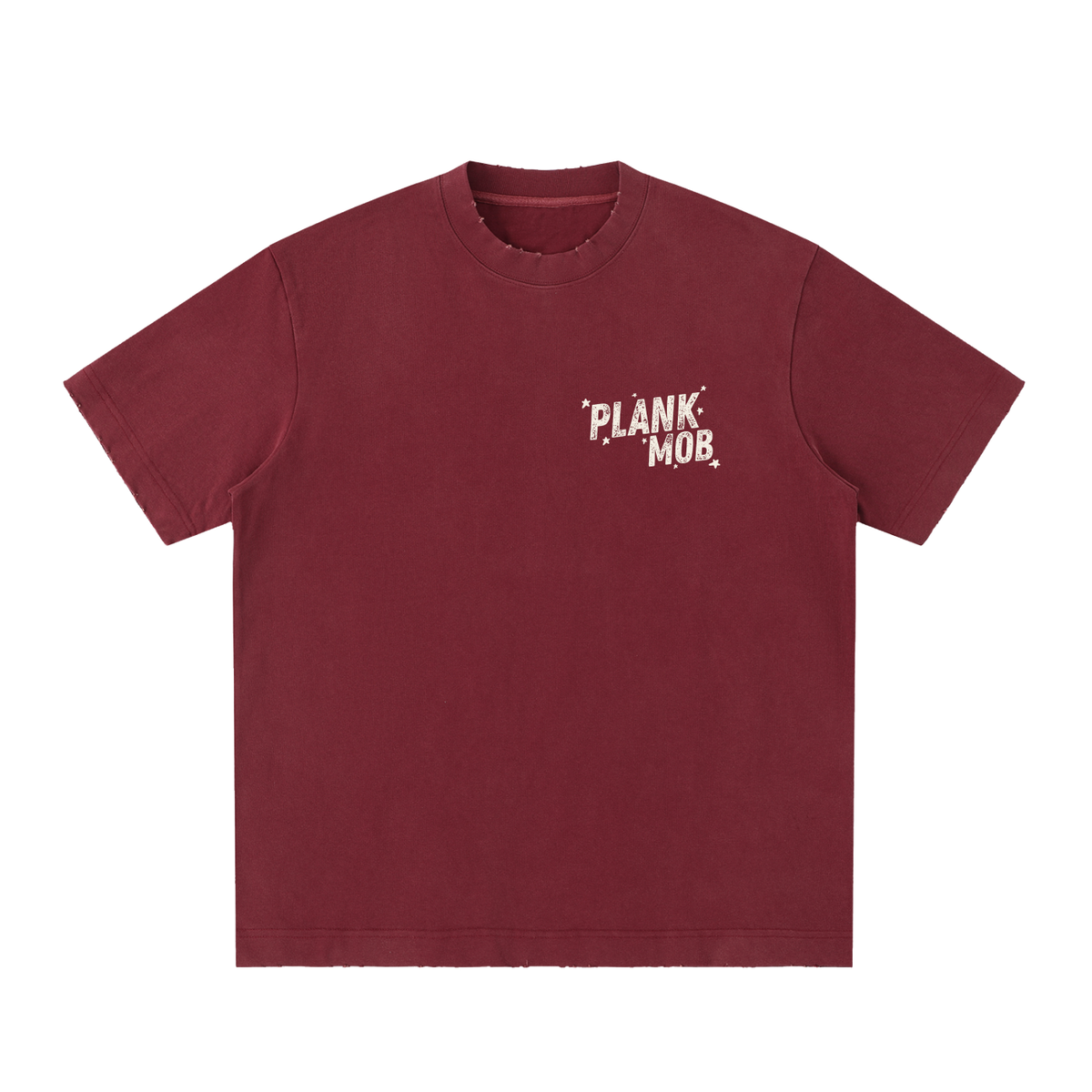 PLANK MOB Vintage Graphic Tee - Left Chest