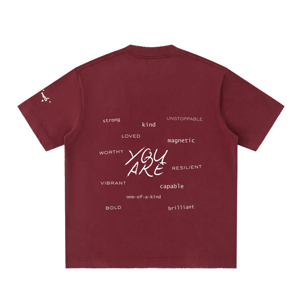 Believe In Yourself Heavyweight Frayed Shirt