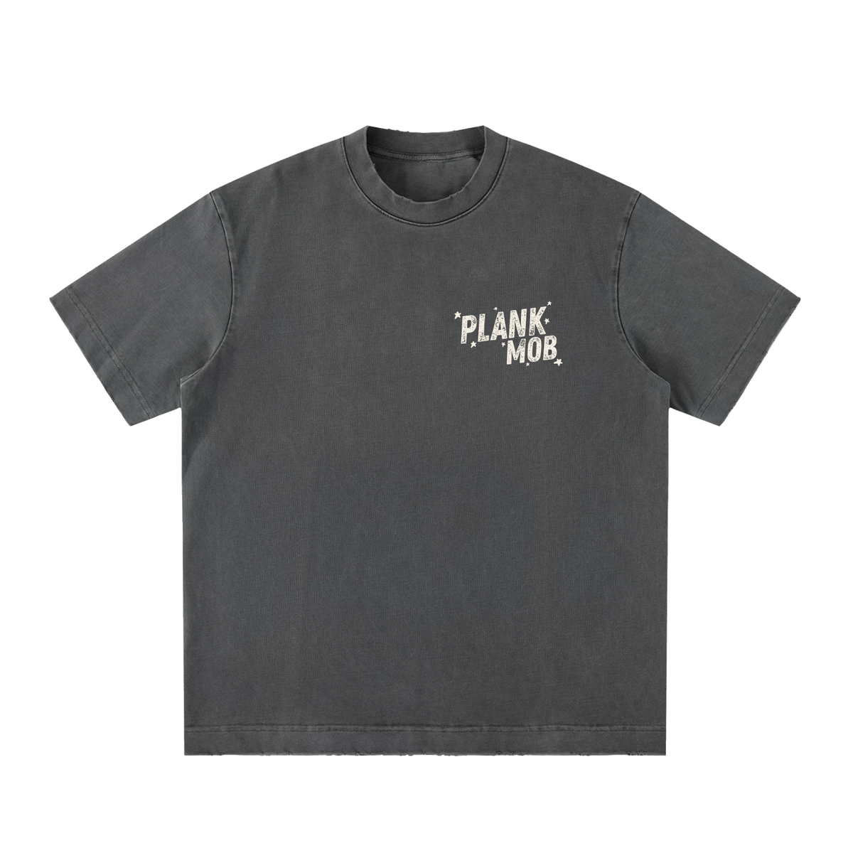PLANK MOB Vintage Graphic Tee - Left Chest